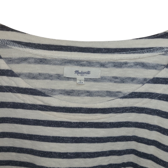 Madewell Striped Shirt 3/4 sleeve - Picture 4 of 4